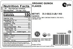 Yupik White Quinoa Flakes in batter for gluten-free baking