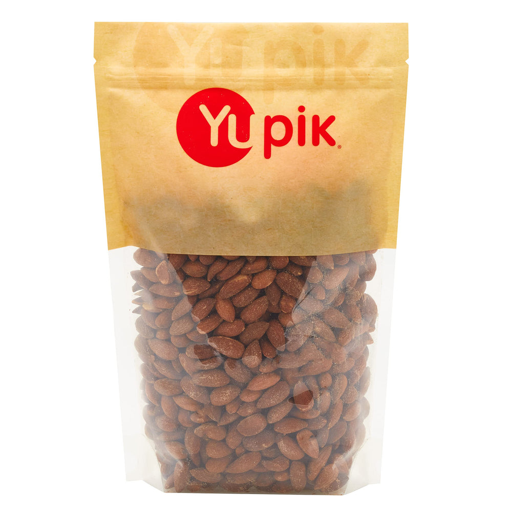 Yupik Roasted Salted Almonds pack shot highlighting bulk snack convenience