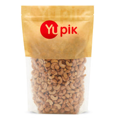 Yupik roasted salted whole cashews pack front — convenient, protein-packed snack.