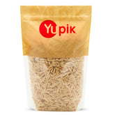 Yupik slivered California almonds bag pour showing convenient, versatile nuts for baking and snacking.