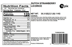 Yupik Strawberry Licorice Laces long strands invite casual snacking.