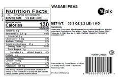 Yupik Wasabi Green Peas close-up reveals crisp texture and wasabi heat.