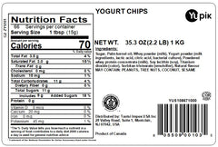 Yupik yogurt baking chips close-up showing creamy texture