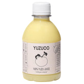 YUZUCO 8.4oz bottle front view for pure yuzu juice to brighten recipes.