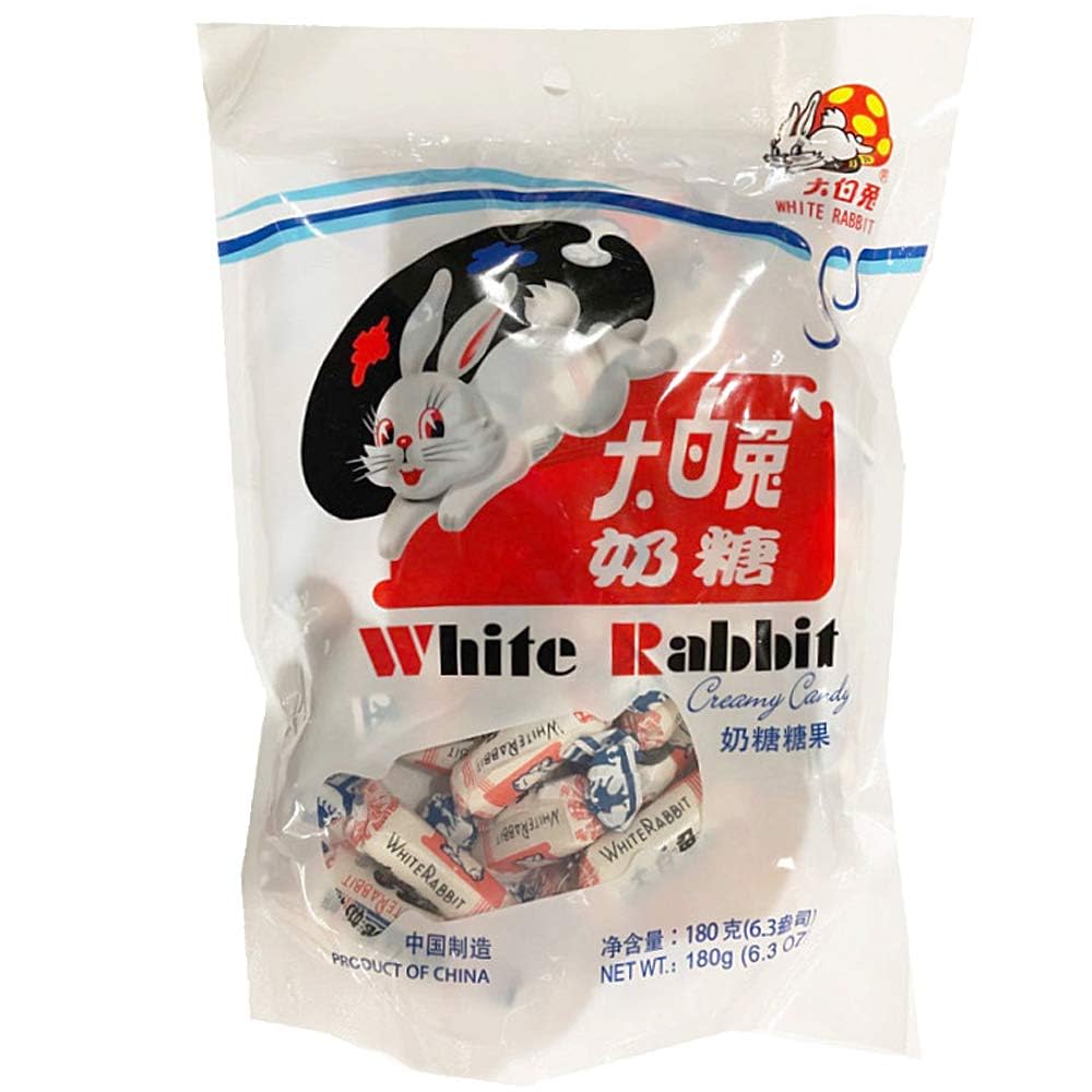 Z. Emma White Rabbit Candy 2-pack front view, perfect for sharing a sweet treat.