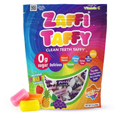 Zaffi Taffy fruity sugar-free candy pack for on-the-go smiles and clean teeth.