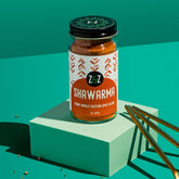 Z&Z Shawarma spice jar ready to marinate meat for bold flavor