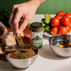 Z&Z Za'atar flatbread dusting for aromatic breads and dips.