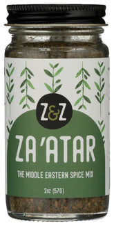 Z&Z Za'atar spice blend packaging front, a pantry staple for bold meals.