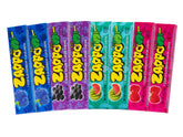 Zappo Sour Chews mixed pack front view, eight sticks ready for sharing.