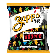 Zapp's Voodoo chips salt-vinegar flavor with tangy bite.