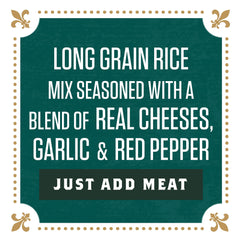 Cooking Zatarain's Creamy Blackened Chicken Rice Mix in a skillet for quick dinner