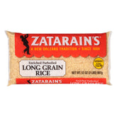 Zatarain's enriched parboiled rice front-pack ideal for gumbo and jambalaya