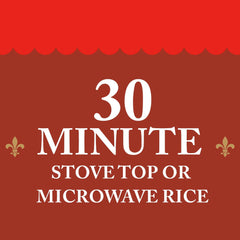 Zatarain's enriched parboiled rice microwaves quickly for easy weeknight meals