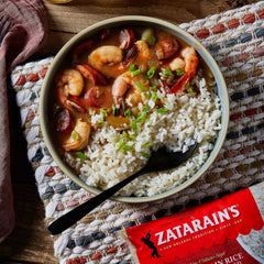 Zatarain's enriched parboiled rice on the stove top cooks in under 30 minutes