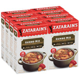 Zatarain's Gumbo Mix packaging display for quick weeknight dinners.
