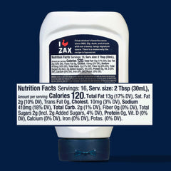 Zax Sauce bottle pour close-up, smooth texture ready for burgers.