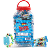 Zazers blue candy watches bracelets with fruity flavor for kids' party favors.