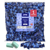 Zazers blue chewy foil candy with Tutti Frutti flavor brightens color-themed parties.