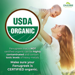 Zazzee fenugreek capsules closeup shows concentrated potency in vegan capsules
