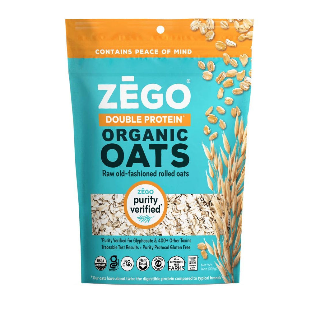 ZEGO gluten-free organic raw oats in a bag highlight purity protocol for safe gluten-free cooking