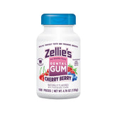 Zellie's 100-count cherry-berry chewing gum pack for daily oral care.