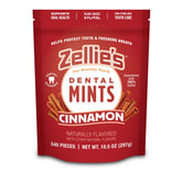 Zellies cinnamon breath mints pack front shows convenient on-the-go breath support.