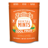 Zellie's Cool Fruit Mints pack front for on-the-go fresh breath.