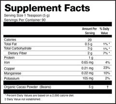 Zen Spirit Cacao Powder scoop highlights convenient measuring for quick healthy desserts.