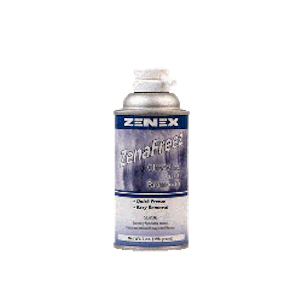 Zenex ZenaFreez spray action removes chewing gum quickly from surfaces