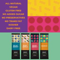 Apple-based bars with pineapple flavor offer a bright, fruity bite.
