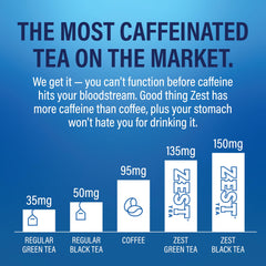 ZEST Earl Grey energy tea with natural bergamot offers smooth focus.
