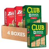 Zesta Original crackers in two 16oz boxes, ideal for cheese pairings.