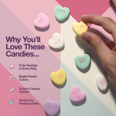 Zestix Conversation Hearts fruity flavors for desserts and treats
