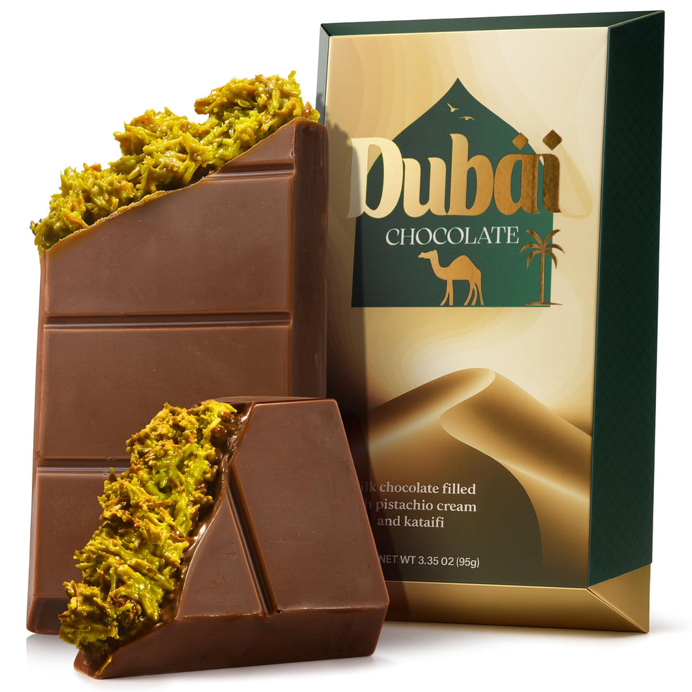 Zestix Dubai Pistachio Deluxe package showing premium chocolate gift option