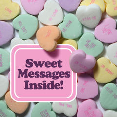 Zestix pastel colors with fruity flavors for Valentines displays and treats.