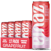 Zevia Grapefruit Energy can angled view offers a zero-sugar refreshment for busy days.