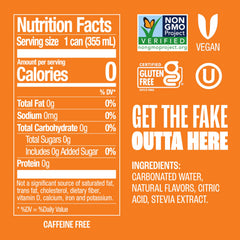 Zevia Orange Creamsicle can display 8-pack packaging for convenient sharing