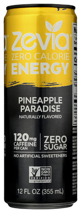 Zevia Pineapple Paradise can—zero-sugar energy boost on the go.