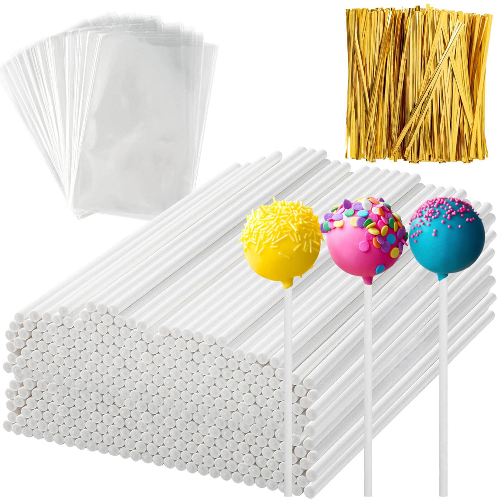 ZHBDMGK 6-inch cake pop sticks for easy candy and cookie pops.