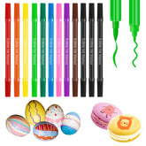 Zhenbuco 12Pcs edible markers in package for easy dessert decoration.