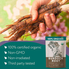 Zhivana Organics burdock root harvested in pristine Ukrainian fields