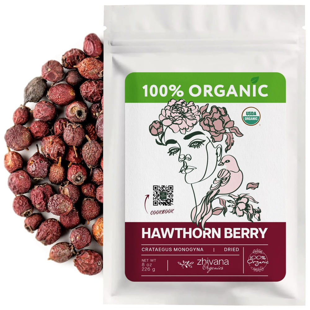 Zhivana Organics hawthorn berry dried berries for aromatic teas