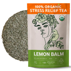 Zhivana Organics Melissa Tea Organic loose-leaf ready for a calming cup