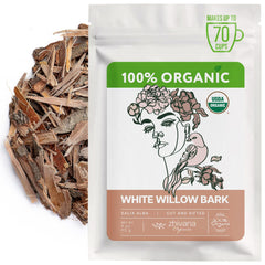 Zhivana Organics White Willow Bark Tea bottle ready for gentle, slow infusion.