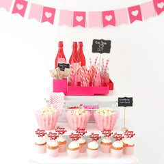 ZHUOWEISM Happy Valentine’s Day toppers brighten party desserts and photos.