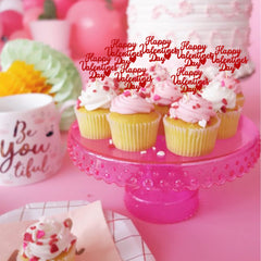 ZHUOWEISM Love heart theme picks elevate wedding or anniversary desserts.