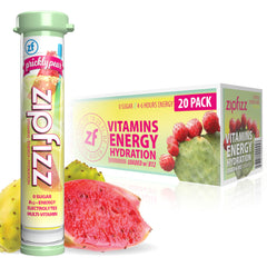 Zipfizz daily energy prickly pear packet for sustained energy on the go.