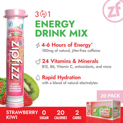 Zipfizz electrolyte hydration power stick supports rapid fluid and electrolyte balance during workouts.