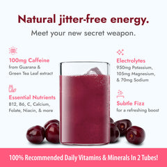 Zipfizz glass with water showing quick mix and sugar-free refreshment